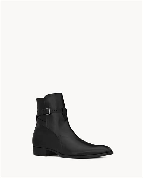 wyatt jodhpur boots in smooth leather .